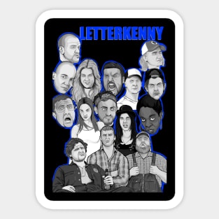 Letterkenny group collage Sticker